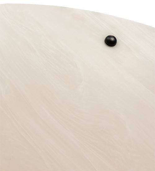Meyda Lighting Madison 44" 8-Light Textured Black Inverted Pendant Light With Whitestone Idalight Shade