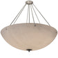 Meyda Lighting Madison 48" 8-Light Nickel Semi-flush Mount Light With Whitestone Idalight Shade Glass