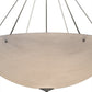 Meyda Lighting Madison 48" 8-Light Nickel Semi-flush Mount Light With Whitestone Idalight Shade Glass