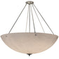 Meyda Lighting Madison 48" 8-Light Nickel Semi-flush Mount Light With Whitestone Idalight Shade Glass