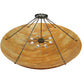 Meyda Lighting Madison 48" 8-Light Timeless Bronze Semi-flush Mount Ceiling Light With Beige Mica Shade Glass