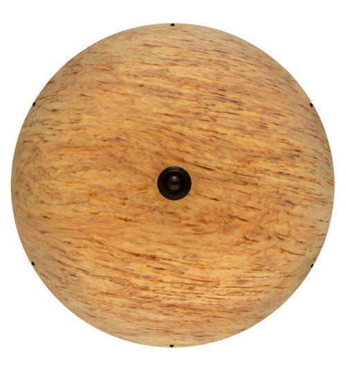 Meyda Lighting Madison 48" 8-Light Timeless Bronze Semi-flush Mount Ceiling Light With Beige Travertine Idalight Shade