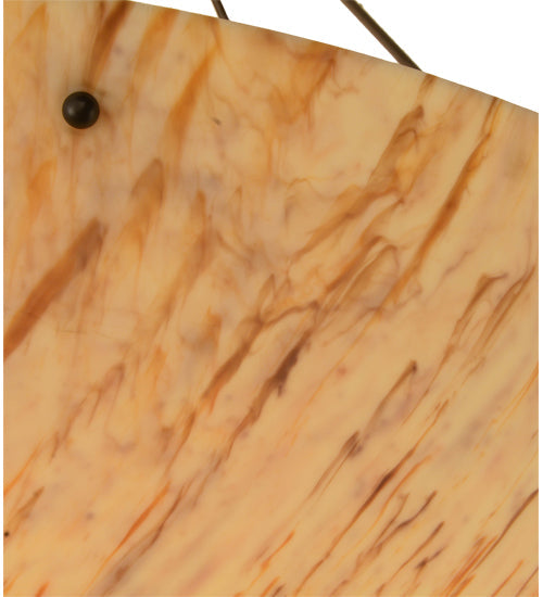 Meyda Lighting Madison 48" 8-Light Timeless Bronze Semi-flush Mount Ceiling Light With Beige Travertine Idalight Shade