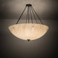 Meyda Lighting Madison 48" 8-Light Timeless Bronze Semi-flush Mount Light With Beige Sahara Taupe Idalight Shade