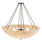 Meyda Lighting Madison 48" 8-Light Timeless Bronze Semi-flush Mount Light With Beige Sahara Taupe Idalight Shade