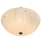 Meyda Lighting Madison 48" 8-Light Timeless Bronze Semi-flush Mount Light With Beige Sahara Taupe Idalight Shade