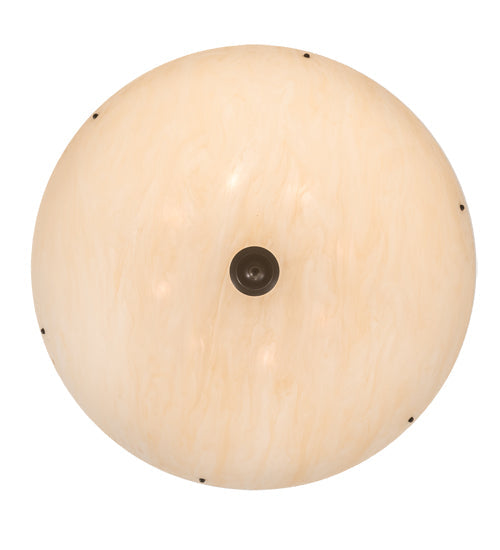 Meyda Lighting Madison 48" 8-Light Timeless Bronze Semi-flush Mount Light With Beige Sahara Taupe Idalight Shade