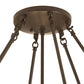 Meyda Lighting Madison 48" 8-Light Timeless Bronze Semi-flush Mount Light With Beige Sahara Taupe Idalight Shade