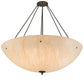 Meyda Lighting Madison 48" 8-Light Timeless Bronze Semi-flush Mount Light With Beige Sahara Taupe Idalight Shade