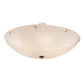 Meyda Lighting Madison 60" 12-Light Nickel Semi-flush Mount Light With Whitestone Idalight Shade Glass