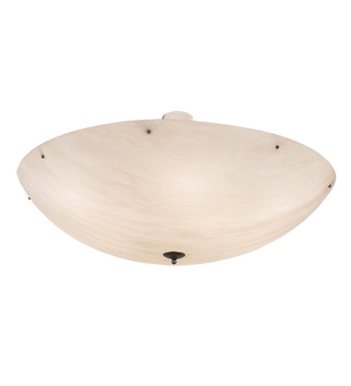 Meyda Lighting Madison 60" 12-Light Nickel Semi-flush Mount Light With Whitestone Idalight Shade Glass