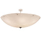 Meyda Lighting Madison 60" 12-Light Nickel Semi-flush Mount Light With Whitestone Idalight Shade Glass