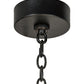 Meyda Lighting Madison 60" 12-Light Textured Black Inverted Pendant Light With Sahara Taupe Idalight Shade