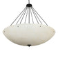 Meyda Lighting Madison 60" 12-Light Textured Black Inverted Pendant Light With Sahara Taupe Idalight Shade