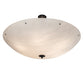 Meyda Lighting Madison 60" 12-Light Textured Black Semi-flush Mount Light With Whitestone Idalight Shade