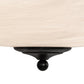 Meyda Lighting Madison 60" 12-Light Textured Black Semi-flush Mount Light With Whitestone Idalight Shade