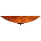 Meyda Lighting Madison 60" 12-Light Timeless Bronze Flush Mount Light With Amber Tawnyrock Idalight Shade Glass