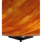 Meyda Lighting Madison 60" 12-Light Timeless Bronze Flush Mount Light With Amber Tawnyrock Idalight Shade Glass