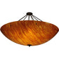 Meyda Lighting Madison 60" 12-Light Timeless Bronze Semi-flush Mount Ceiling Light With Ambra Siena Idalight Shade Glass
