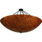 Meyda Lighting Madison 60" 12-Light Timeless Bronze Semi-flush Mount Ceiling Light With Ambra Siena Idalight Shade Glass