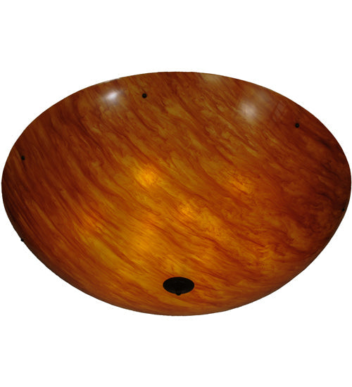 Meyda Lighting Madison 60" 12-Light Timeless Bronze Semi-flush Mount Ceiling Light With Ambra Siena Idalight Shade Glass