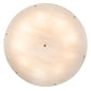 Meyda Lighting Madison 60" 9-Light Antique Brass Gloss Inverted Pendant Light With Fleshtone Frosted Idalight Shade