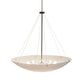 Meyda Lighting Madison 60" 9-Light Timeless Bronze Inverted Pendant Light With Statuario Idalight Shade Glass