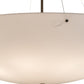 Meyda Lighting Madison 60" 9-Light Timeless Bronze Inverted Pendant Light With Statuario Idalight Shade Glass