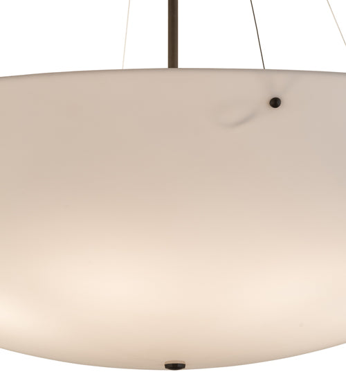 Meyda Lighting Madison 60" 9-Light Timeless Bronze Inverted Pendant Light With Statuario Idalight Shade Glass