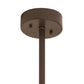 Meyda Lighting Madison 60" 9-Light Timeless Bronze Inverted Pendant Light With Statuario Idalight Shade Glass