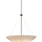 Meyda Lighting Madison 60" 9-Light Timeless Bronze Inverted Pendant Light With Statuario Idalight Shade Glass