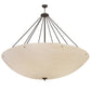 Meyda Lighting Madison 70" 16-Light Timeless Bronze Inverted Pendant Light With Beige Fleshtone Idalight Shade