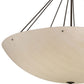 Meyda Lighting Madison 70" 16-Light Timeless Bronze Inverted Pendant Light With Beige Fleshtone Idalight Shade