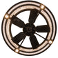 Meyda Lighting Maglia Semplice 36" 4-Light Oil Rubbed Bronze Chandelier With Silver Mica Shade Glass and Fan