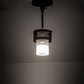 Meyda Lighting Maglia Semplice 5" Oil Rubbed Bronze Pendant Light With Frosted Seeded Shade Glass