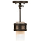 Meyda Lighting Maglia Semplice 5" Oil Rubbed Bronze Pendant Light With Frosted Seeded Shade Glass