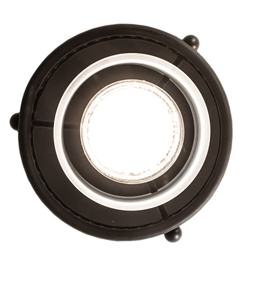 Meyda Lighting Maglia Semplice 5" Oil Rubbed Bronze Pendant Light With Frosted Seeded Shade Glass