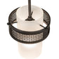 Meyda Lighting Maglia Semplice 8" Oil Rubbed Bronze Mini Pendant Light With Frosted Seeded Shade Glass