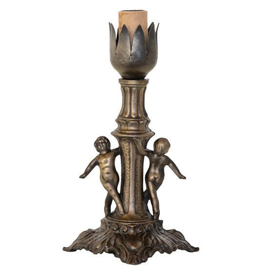 Meyda Lighting Maidens 6" Antique Brass Mini Table Lamp