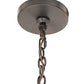 Meyda Lighting Maille 39"W x 140"H 4-Light Timeless Bronze Drum Pendant Light With Gold and Frosted White Idalight Shade