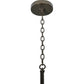 Meyda Lighting Maille 39"W x 140"H 4-Light Timeless Bronze Drum Pendant Light With Gold and Frosted White Idalight Shade