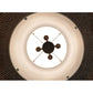 Meyda Lighting Maille 49"W x 150"H 4-Light Timeless Bronze Drum Pendant Light With Gold and Frosted White Idalight Shade