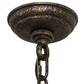 Meyda Lighting Majella 24" 4-Light English Bronze Chandelier With Ivory Faux Candlelight