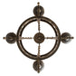 Meyda Lighting Majella 24" 4-Light English Bronze Chandelier With Ivory Faux Candlelight