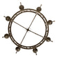 Meyda Lighting Majella 42" 8-Light English Bronze Chandelier With Amber Faux Candlelight