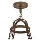 Meyda Lighting Majella 48" 8-Light Gilded Tobacco Chandelier With Amber Faux Candlelight