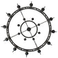 Meyda Lighting Majella 66" 20-Light 2-Tier Antique Iron Gate Chandelier With Amber Faux Candlelight