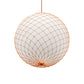 Meyda Lighting Malla Pelota 24" White Pendant Light With White Statuario Idalight Shade