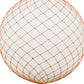 Meyda Lighting Malla Pelota 24" White Pendant Light With White Statuario Idalight Shade
