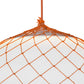 Meyda Lighting Malla Pelota 24" White Pendant Light With White Statuario Idalight Shade Glass
